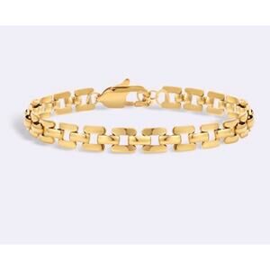 Mint & Lilly Timepiece Link Chain Bracelet*7.5"